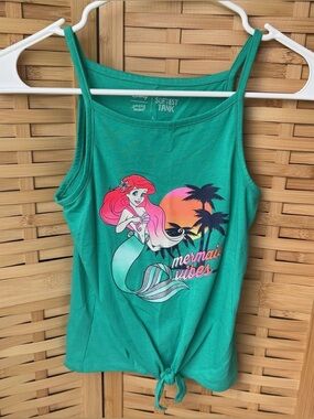 Jumping Beans Disney Teal Softest girls 8 Tank Top with Ariel Graphic